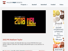 Tablet Screenshot of majorprepsports.com